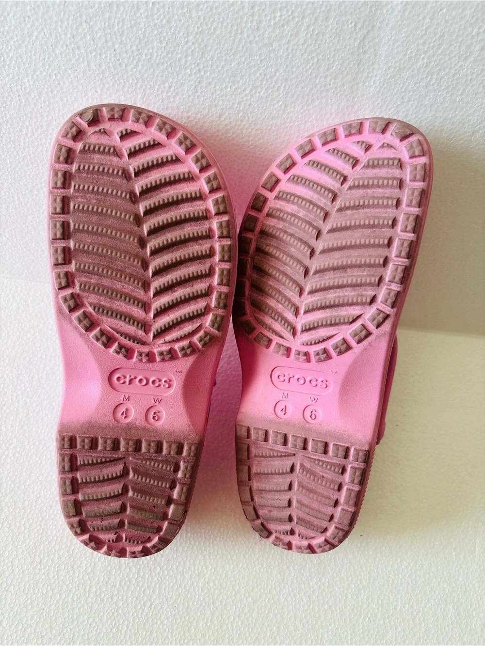 Kid’s Crocs Pink Mary Jane Foam Clogs
